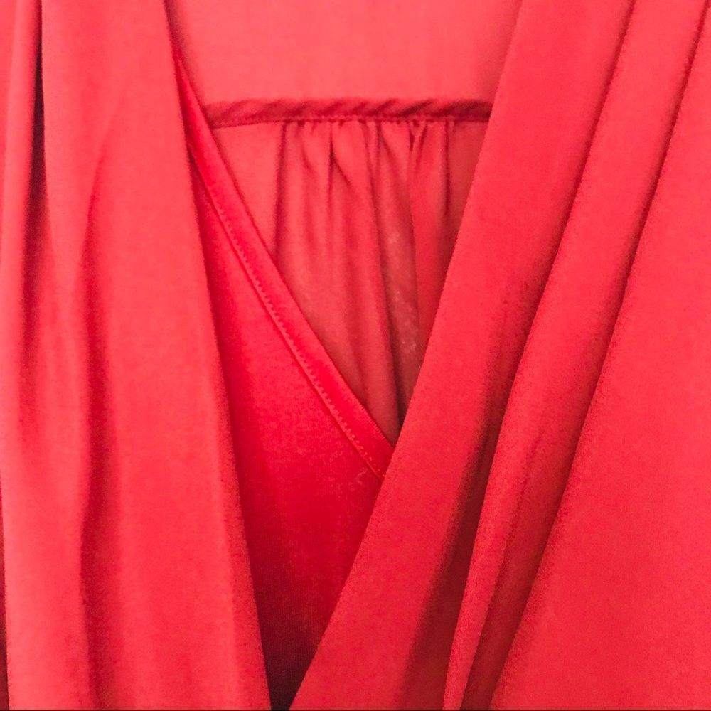 HM Rust Red Wrap Tank Top - Picture 3 of 5